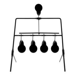 RazorGun - Cel wiatrówkowy Spinner - 4 cele - Reset - Metal - Czarny - 105515