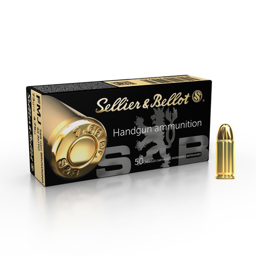 Amunicja Sellier&Bellot 7,65x17 Browning / .32 ACP FMJ 4.75 g - BOX 50 szt.