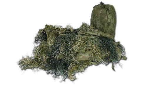 Mil-Tec - Osłona Ghillie Cover ''Anti Fire'' - 140 x 100 cm - Woodland - 11962220
