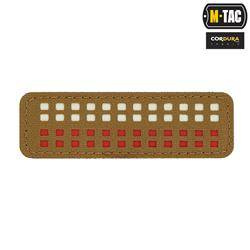 M-Tac - Naszywka Flaga Polski - Fluorescencyjna - Piksele - Laser Cut - Czerwony / Coyote / Biały - 51005105