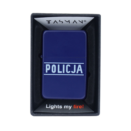 Tasman - Zapalniczka benzynowa - Policja - Blue Matte - Q310218