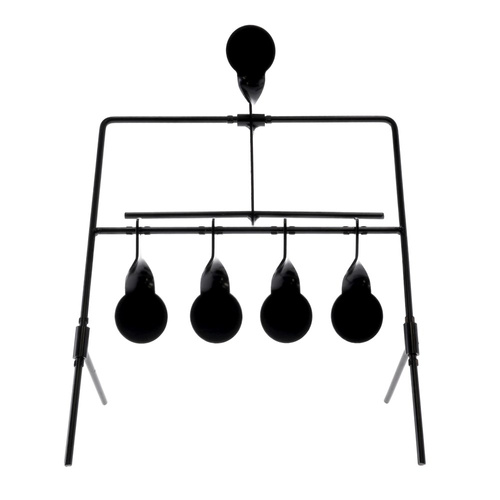 RazorGun - Cel wiatrówkowy Spinner - 4 cele - Reset - Metal - Czarny - 105515