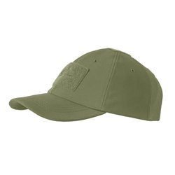 Helikon - Zimowa czapka z daszkiem Tactical Winter Cap - Shark Skin Softshell - Olive Green - CZ-BBW-FS-02