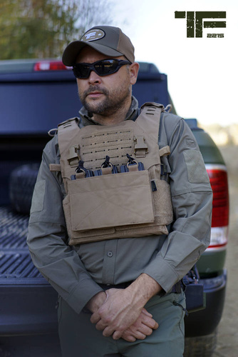 TF-2215 - Modułowa kamizelka taktyczna Plate Carrier - Ranger Green - 129788