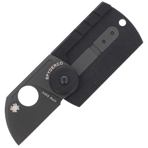 Spyderco - Nóż składany Dog Tag Folder CF/G-10 Laminate Black - C188CFBBKP