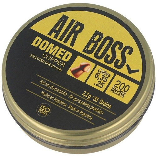 Apolo - Śrut do wiatrówki Air Boss Domed Copper - 6.35 mm - 200szt - E 30200