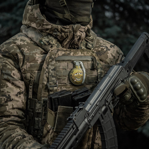 M-Tac - Naszywka Uśmiechnięty granat M67 v2 - PVC 3D - Zielony - 51139200