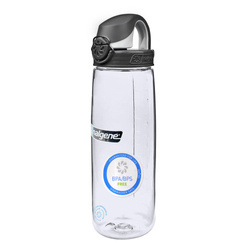 Nalgene - Butelka na wodę 24 oz On the Fly Sustain - Gwint 63 mm - 0,7 L - Przezroczysta/Czarna - 5565-3324