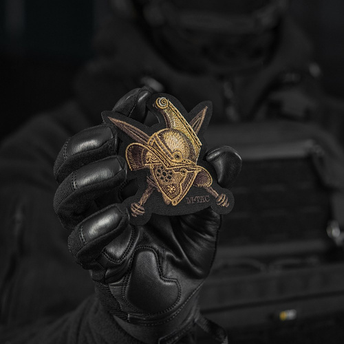 M-Tac - Naszywka Hełm Gladiatora - Haft - Cordura 500D - Złoty - 51374002