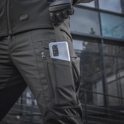 M-Tac - Spodnie taktyczne Conquistador Gen.I Flex - Ripstop - Czarne - 20059002