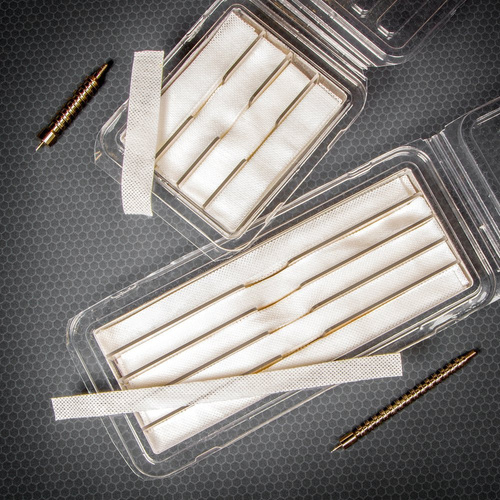 Real Avid - Zestaw przecieraków do broni Bore-Max Speed Jag Patches - 4'' L - 9 mm-.45 - 250 szt. - AVBMPATCH4L