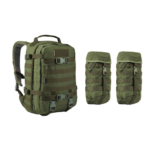 WISPORT - Plecak Sparrow 30 II z dwiema kieszeniami bocznymi - 30 + 10 l - Olive Green