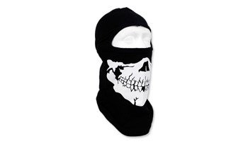 FOSTEX - Kominiarka bawełniana Jednootworowa - Biker Balaclava Skull - Czarny - 214286