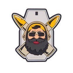 Helikon - Naszywka PVC - Beardman RANGE - Szary - OD-BMR-RB-19