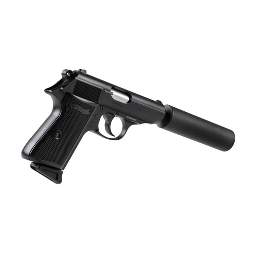Umarex - Replika ASG pistoletu Walther PPK/S SD - Green Gas - Czarna - 2.6558