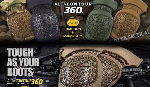 ALTA - Ochraniacze na kolana AltaCONTOUR 360™ Vibram® Cap - Zielony OD - 52933.09