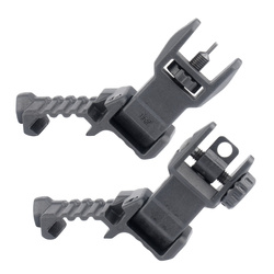 DLG Tactical - Składane przyrządy celownicze Offset Sights High Profile - Czarne - DLG-185