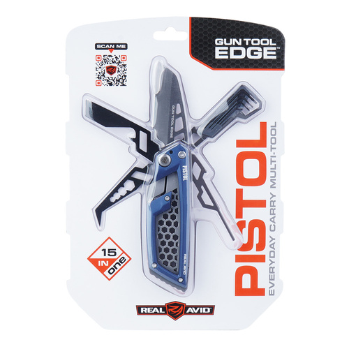 Real Avid - Narzędzie wielofunkcyjne do pistoletu Gun Tool Edge Pistol - Niebieski - AVGTE-P