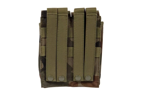 GFC Tactical - Podwójna ładownica na magazynki typu AK / AR - MOLLE - Nylonowa - Wz. 93 Pantera Leśna - GFT-19-016371