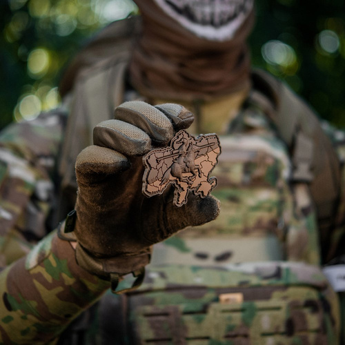 M-Tac - Naszywka Kozacka Ukraina - PVC 3D - Szarża konna - Coyote - 51349005