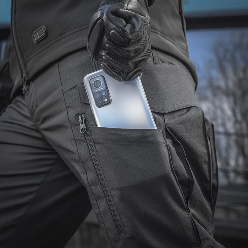 M-Tac - Spodnie taktyczne Conquistador Gen.I Flex - Ripstop - Czarne - 20059002