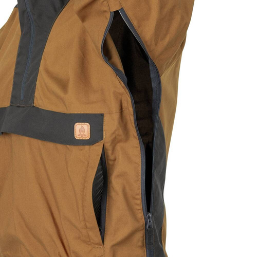Helikon - Kurtka Anorak Woodsman - Earth Brown/Czarna - KU-WDN-DC-0A01B