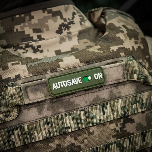 M-Tac - Naszywka Autosave PVC - 3D - Oliwkowy - 51116701