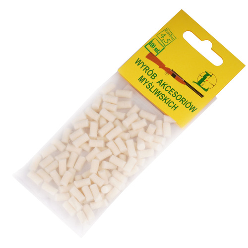 Łuszczek - Przecieraki filcowe do broni pneumatycznej - 4,5mm - 100 sztuk - 4-004 - 4,5