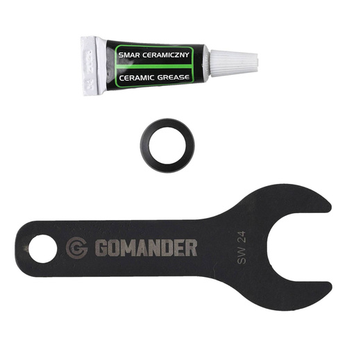 Gomander - Kompensator płomienia Quadron - 7,62 mm - Gwint 5/8x24 UNEF-9 - Czarny - TB0.10173