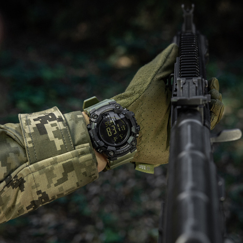 M-Tac - Zegarek taktyczny 2037 - LED - 5 ATM - Zielony - 50007001