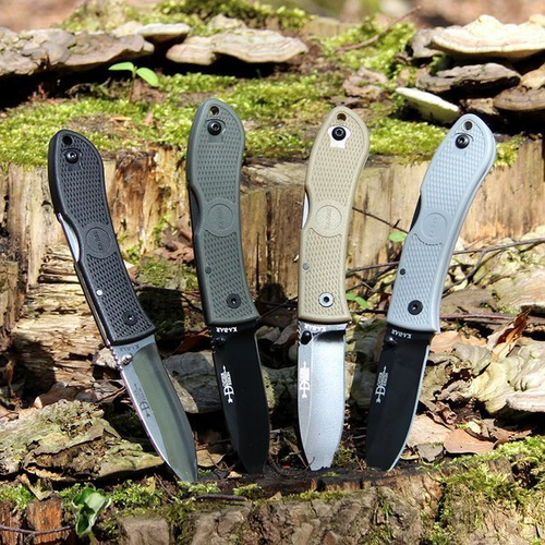 Ka-Bar 4062BL - Nóż składany Dozier Folding Hunter - Niebieski