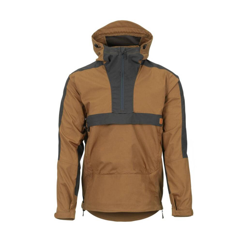 Helikon - Kurtka Anorak Woodsman - Earth Brown/Czarna - KU-WDN-DC-0A01B
