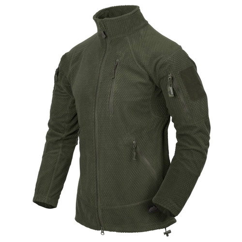 Helikon - Bluza polarowa Alpha Tactical Grid Fleece - Olive Green - BL-ALT-FG-02