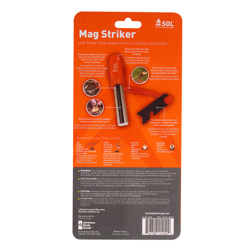 SOL - Krzesiwo z prętem magnezjowym Mag Striker - 0140-1242