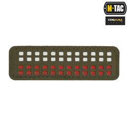 M-Tac - Naszywka Flaga Polski - Fluorescencyjna - Piksele - Laser Cut - Czerwony / Ranger Green / Biały - 51005123