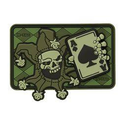 M-Tac - Naszywka Morale Patch - Joker Skull 3D PVC - Oliwkowy - 51120001