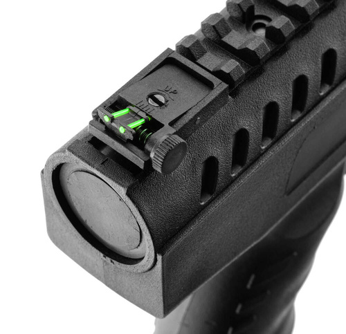 Black Ops - Pistolet wiatrówka Langley Silencer - 4,5 mm - Czarny - CA0161