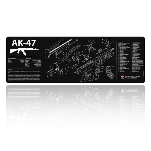 TekMat - Mata do czyszczenia karabinu - AK-47 - 30x91cm - Czarna - TEK-R36-AK47