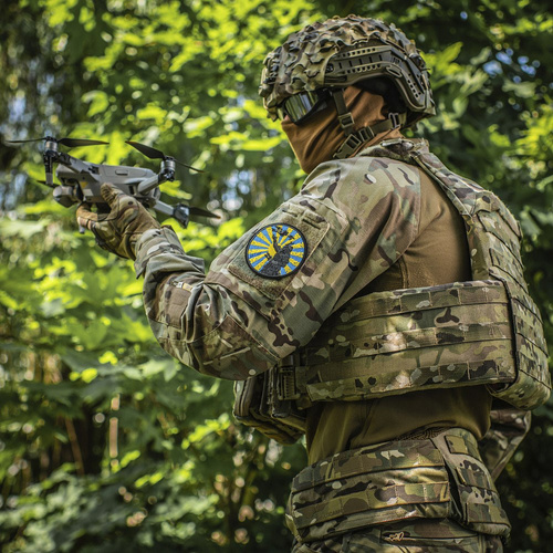 M-Tac - Naszywka Droga Samuraja - Haft - Żółty/Niebieski - 51426002