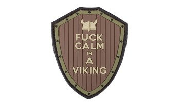 101 Inc. - Naszywka 3D - F*ck Calm - Brązowy / zielony - 444130-5409