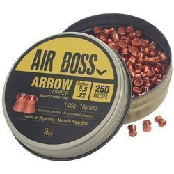 Apolo - Śrut do wiatrówki Air Boss Arrow Copper - 5.50 mm - 250 szt - E30100