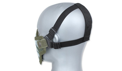 TMC - Maska z siatki - Strike Steel Half Face Mask - Wolf - Zielony OD