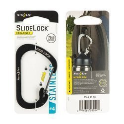Nite Ize - Karabinek SlideLock Carabiner #4 - Czarny - CSL4-01-R6