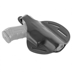 Umarex - Kabura skórzana na pas do Walther P99/PPQ i H&K P30 - Czarna - 3.1527