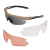Swiss Eye - Okulary strzeleckie Nighthawk z zestawem wizjerów - Coyote - 40292