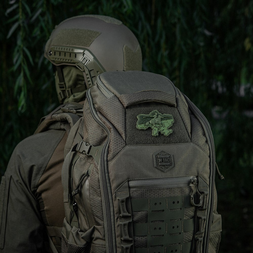 M-Tac - Naszywka Kozacka Ukraina - PVC 3D - Szarża konna - Oliwkowy - 51349001