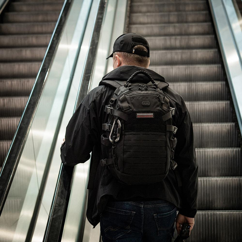 M-Tac - Naszywka Flaga Polski - Fluorescencyjna - Piksele - Laser Cut - Czarno / Czerwono / Biała - 51005102