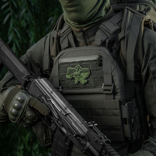 M-Tac - Naszywka Kozacka Ukraina - PVC 3D - Szarża konna - Oliwkowy - 51349001