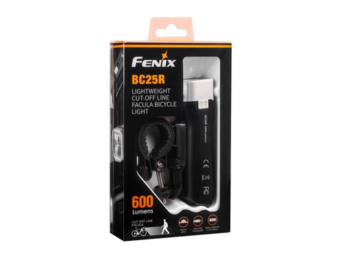 Fenix - Latarka LED rowerowa - 600 lumenów - 2600 mAh - Czarna - BC25R