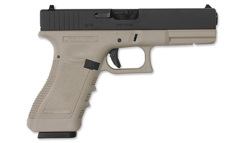 WE - Replika pistoletu G17 Gen3 - Tan - WE-G001A-TAN